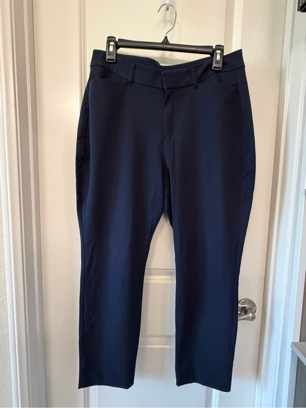 Old Navy High-Rise Curvy Pixie Women’s 14 Petite Navy Pants